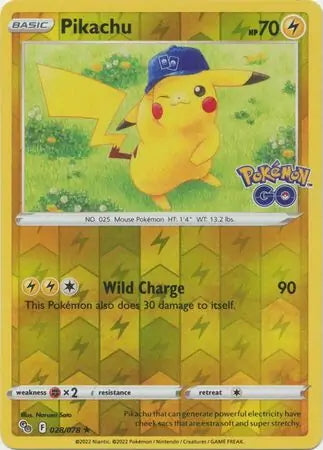 Pokémon Go Pikachu #28/78 reverse holo